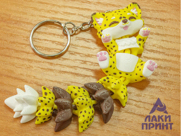 Леопард (3D-печать, гибкая фигурка, шарнирный антистресс)