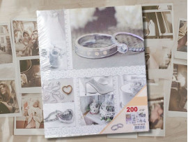 (60037) Фотоальбом на 200 фото 10х15 см «Свадебный» (60037) Фотоальбом на 200 фото 10х15 см «Свадебный»