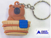 20159 Брелок для ключей «Копибара», резина, 4,4х2,8х2,2 см