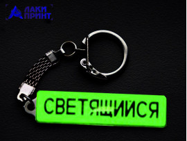 Заготовка - светящейся брелок гос номер  