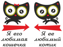 Две футболки с парным дизайном (30337)