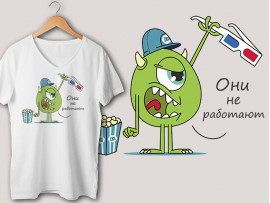 (31453) Футболка "Они не работают"