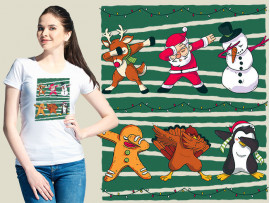 (31913) Футболка "Christmas dabbing!" (31913) Футболка "Christmas dabbing!"