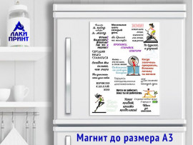 (32124) Магнит виниловый «Правила фитнеса» А5, А4, А3 (32124) Магнит виниловый «Правила фитнеса» А5, А4, А3